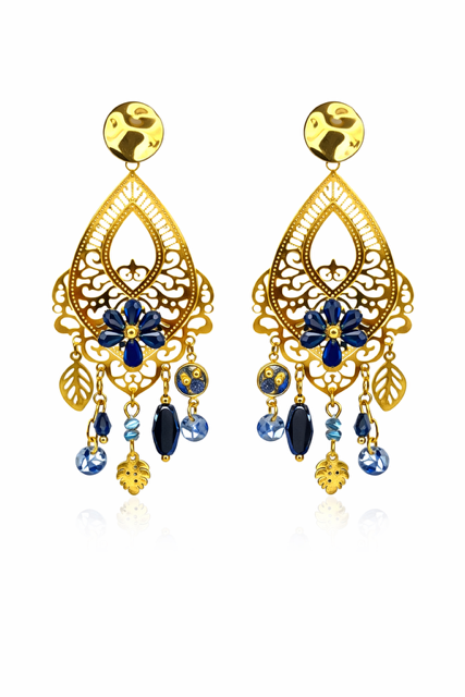 💙 Coup de cœur – Boucles d’oreilles Trésor – Éclat Royal Saphir