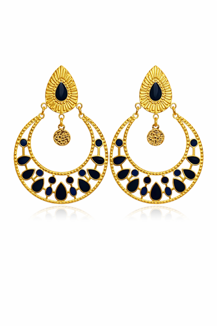 Boucles d’oreilles Trésor – Éclat Royal Émeraude & Saphir