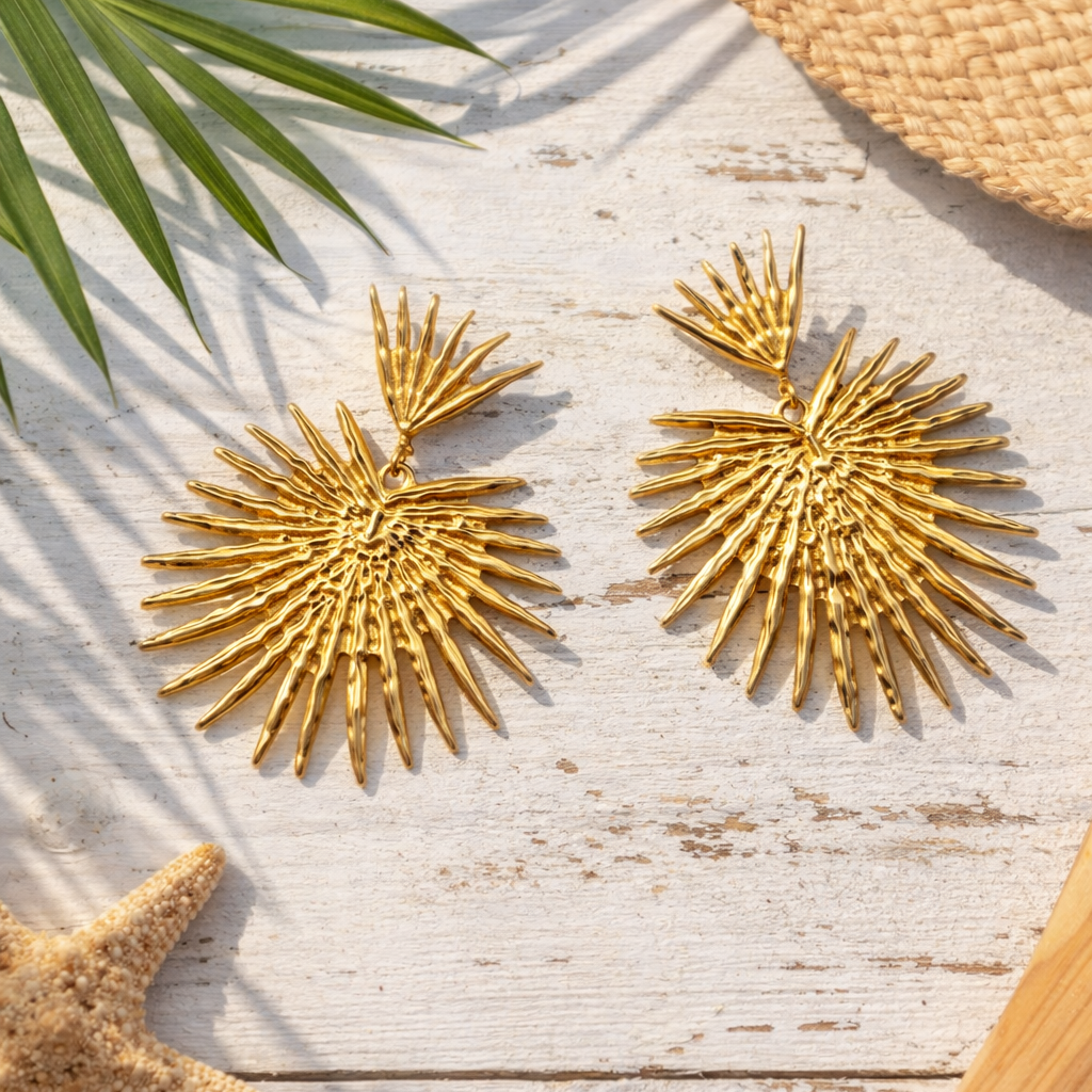 Boucles d’oreilles Soleil doré – Esprit Summer Paradise