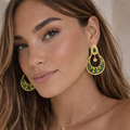 Boucles d’oreilles Trésor – Éclat Royal Émeraude & Saphir