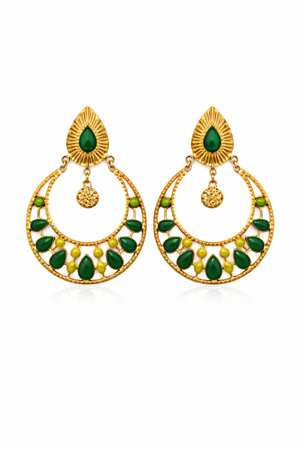 Boucles d’oreilles Trésor – Éclat Royal Émeraude & Saphir